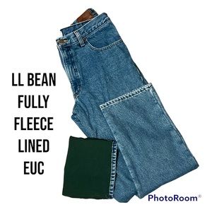 L.L. Bean Double L Flannel Lined Classic Fit Men’s Jeans 34x32 EUC!